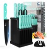 CuCut 16-Piece Kitchen Knife Set with Block - High Carbon