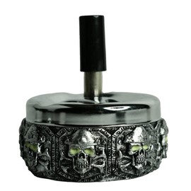 Skull and Crossbones - Glow in the Dark Spinning Ashtray