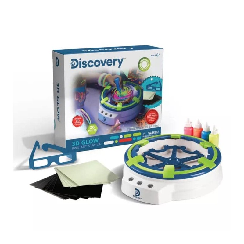 Discovery™ Kids 3D Spin Art Light-Up Swirl Design