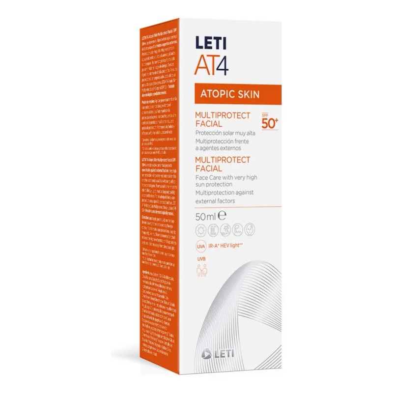 Crema Facial LETI MULTIPROTECT FPS 50 Hidratante Hipoalergénica 50mL