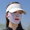 Mouse-Open Golf Rounding UV Protection Face Cool Mask Face Cool Mask (Pink) 5ea