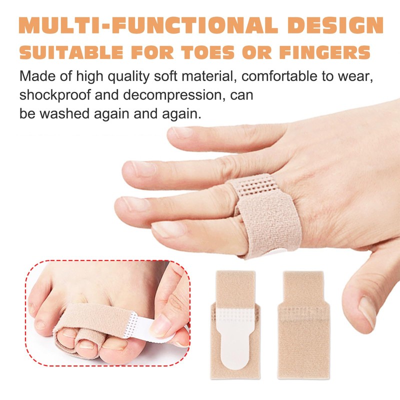 FOSDICK Pack of 20 Finger Splints, Breathable Buddy Loops Finger,