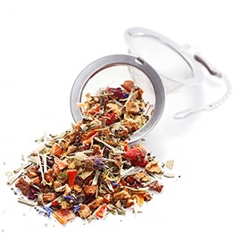 Ankerkraut Anchor Blossom Herbal Tea Blend, 90 g in Cork Glass, Loose Tea in , Gift Idea, Drink to Feel Good