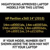 MightySkins Carbon Fiber Skin for Pavilion X360 14" (2018) -