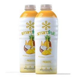 Smartfruit Aloha Pineapple + Prebiotic, 100% Real Fruit Purée, Non-GMO, No Additives, Vegan - 48 Fl. Oz - 2 Pack