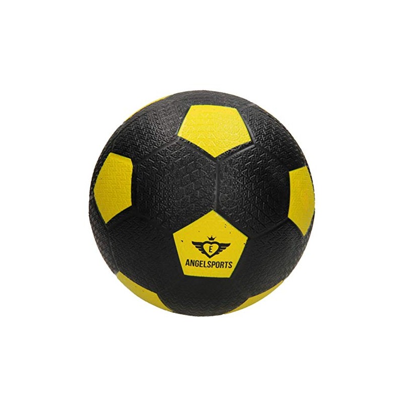 voetballen - Straatvoetbal Rubber Geel (1 TOYS)
