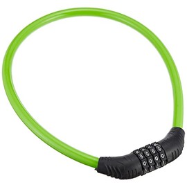 Peach Craft Bicycle Key Lock Cable Lock Wire Lock Dial Lock 4 Digit CYCLKD4002GN Green