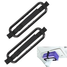 Doyime Tissue Holder for Car Tissue Case (Set of 2) Car Tissue Holder Sun Visor Headrest Car Supplies Handy Goods Hanging Storage Quick and Easy to Fix