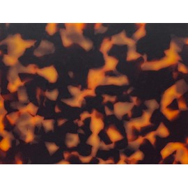 Cellulose Acetate Tortoise Sheets,1/10", Brilliant Pattern & Gloss After Polish, Ideal for Eyewear, Guitar Picks, Instrument Inlays, Jewelry & Crafts, Laser & CNC Friendly (Molten Lava, 8"x8")