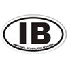 IB Imperial Beach, California Oval Bumper Sticker