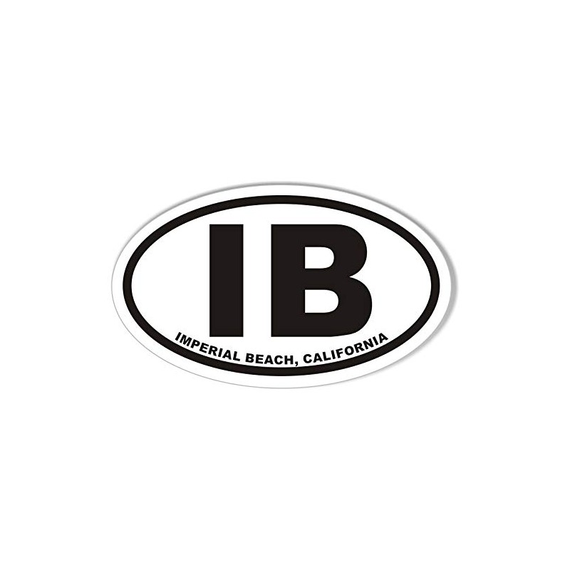 IB Imperial Beach, California Oval Bumper Sticker