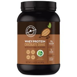 Stellar Labs Whey Protein Powder with BCAA's & Whey Isolate | Certified Low FODMAP, Non GMO, Gluten Free, Low Carb, Keto, with Stevia | All Natural Lean Post Workout Shakes | Chocolate