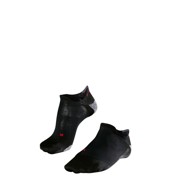 FALKE Womens RU5 Invisible Socks Anti Blister, Breathable Moisture Wicking, Ultralight Cushion, Non-Slip, Cooling, Black (Black-Mix 3010), US 6.5-7.5 (EU 37-38 Ι UK 4-5), 1 Pair
