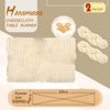 2 Pcs Cheesecloth Table Runner 90x400CM Gauze Boho Rustic Dusty