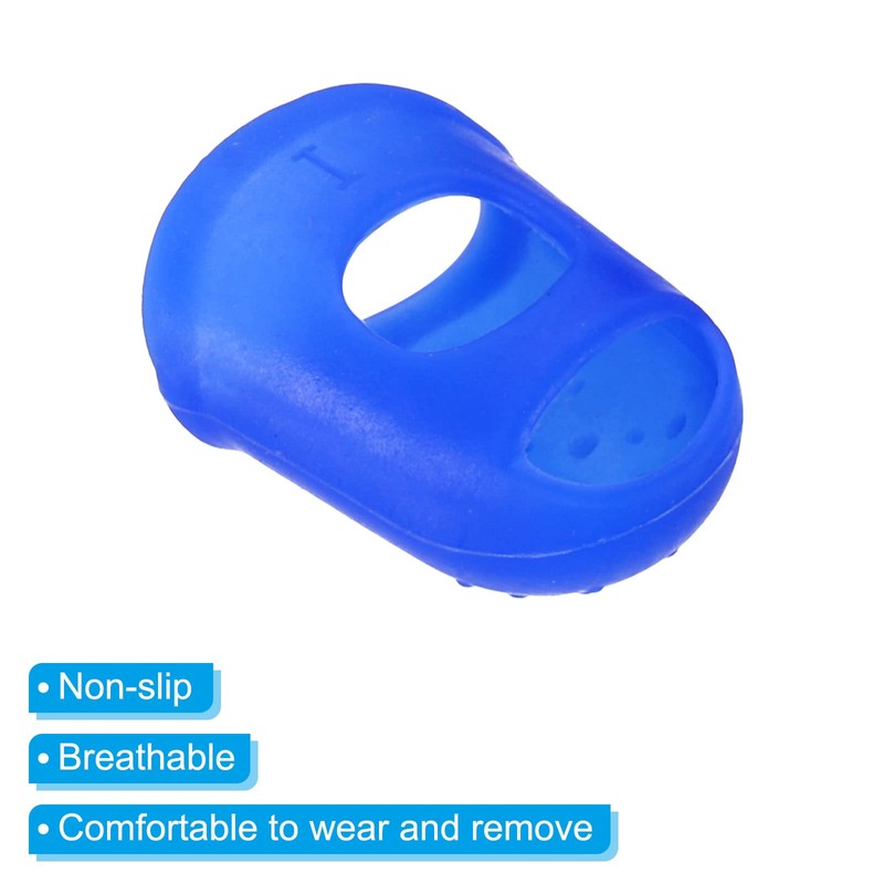 PATIKIL 0.71 Inch Rubber Finger Tips, 15 Pack Silicone Thumb