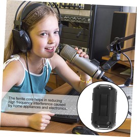 jojofuny 40pcs Core Noise Filter for Power Cord Cables Easy Installation Clip Design Reduces Interference for Audio Tv and Electronic Devices