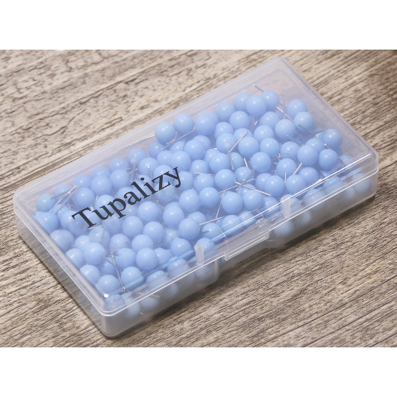 Tupalizy 1/4 Inch Small Round Map Tacks Plastic Fabric Marking