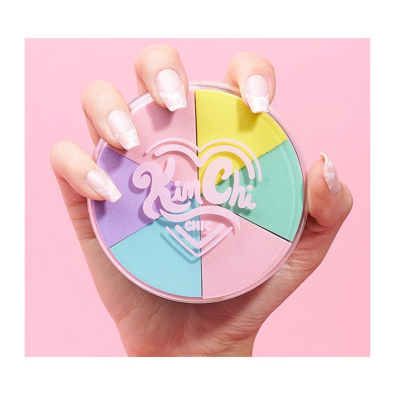 KIMCHI CHIC BEAUTY RAINBOW WEDGES - MAKEUP SPONGES, KIMCHI CHIC