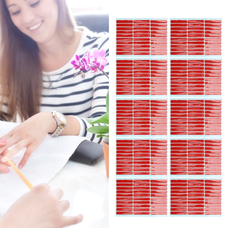 10 Sheets Nail Art Fixing Tape, Nail Color Display Stand,