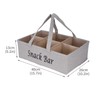 Xbopetda Snack Organizer for Countertop, Fabric Snack Organizer with Handle,