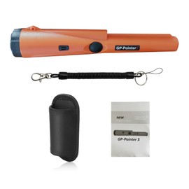 SHGarden Metal Detector Pinpointer Upgraded Handheld Search Treasure Pinpointing Finder Probe 360° Scan Hand-held Gold Treasure Detector with Buzzer Vibration LED and Belt Holster SH0063 (Orange)