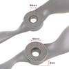 sourcing map RC Propellers CW 8x6 Inch 2-Vane for Airplane