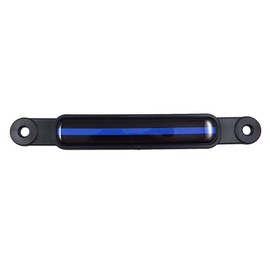 Thin Blue Line Police Flag Emblem Screw On Car License Plate Decal Badge