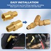 XwaYexa 2 Pack Inert Arc Adapters, 1/4" (NPT) Thread Brass