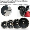 DT-DIATOOL Diamond Blade 5 Inch 5pcs for Granite Stone Concrete