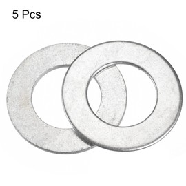 sourcing map 70mm x 40mm x 3mm Carbon Steel Flat Washer for Screw Bolt 5Pcs