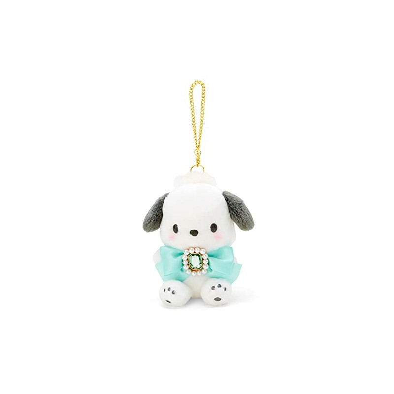 Sanrio 674028 Sanrio Bag Charm, Pochacco, Sparkling Bijou Series, Character,