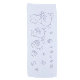 Marushin 6405019100 Face Towel, Rilakkuma Neko Milk, 100% Cotton, Antibacterial and Odor Resistant, Present, Gift