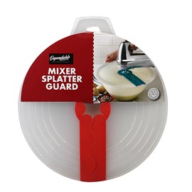 12 Inch Mixing Bowl Splatter Guard – BPA-Free Anti-Splash Screen for Hand & Electric Mixers – Flexible Fit, Transparent Silicone & PP, Dishwasher Safe by Dependable Industries