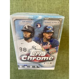 2021 Topps Chrome Baseball EXCLUSIVE Sealed Blaster Box-PINK+SEPIA REFRACTORS