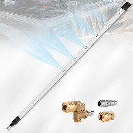 Yonynise 39'' Radiator Cleaning Wand,6-Hole 25° Fan-Shaped Nozzle Car Truck Power Radiator Flush Cleaner Tool Pressure Washer Wand Fit for Car Radiator Flushing Max 4500PSI Pressure Washer