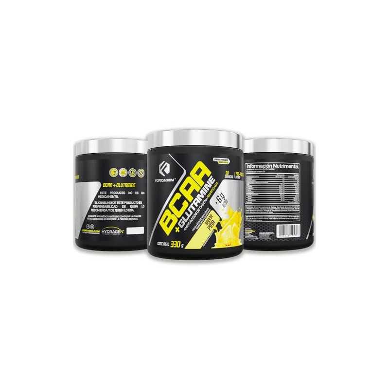 Forzagen Aminoácidos Bcaa Glutamine Glutamina Servicios Sabor Piña Post Intra