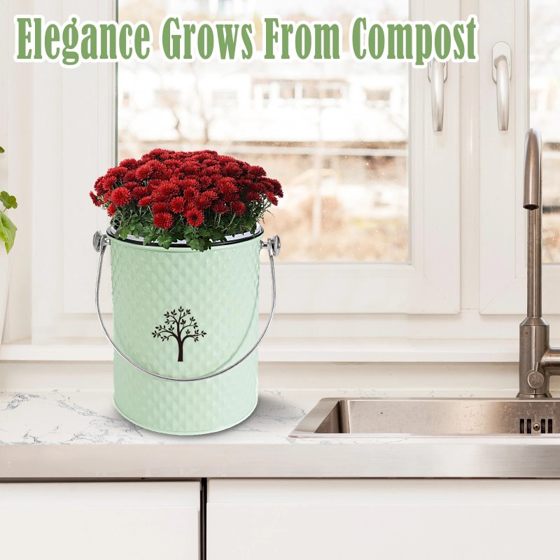 ARC Countertop Compost Bin Kitchen,Odor Resistant Indoor Compost Bin with