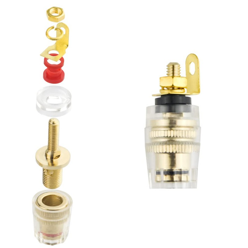 WMYCONGCONG 10 PCS 4mm Banana Plug Socket Connector Binding Post