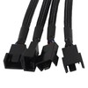 2 Pack Computer PC PWM Fan Splitter Cable 1 to