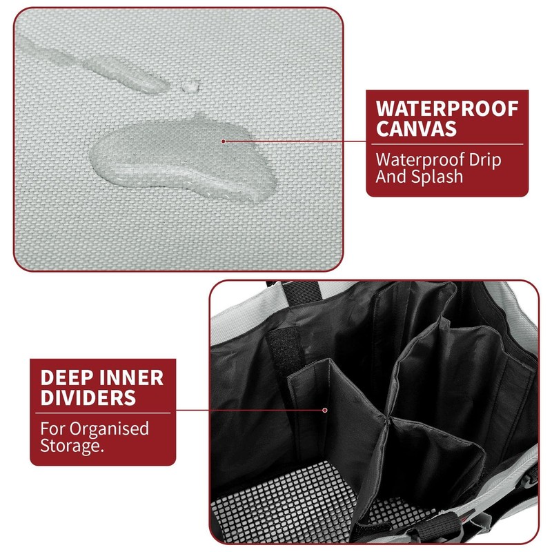 Vinsani Cleaning Caddy Multifunctional Storage Organiser Bag with Handle and
