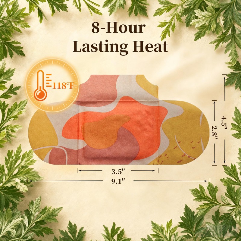Moxibustion Patches Heat Patches, Natural Herbs Self-Heating Patches