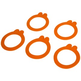 Le Parfait 8012382.0 - Rondella, Guarnizione con 2 Orecchie, in plastica, Diametro 85 mm, Colore: Arancione (Confezione da 10)