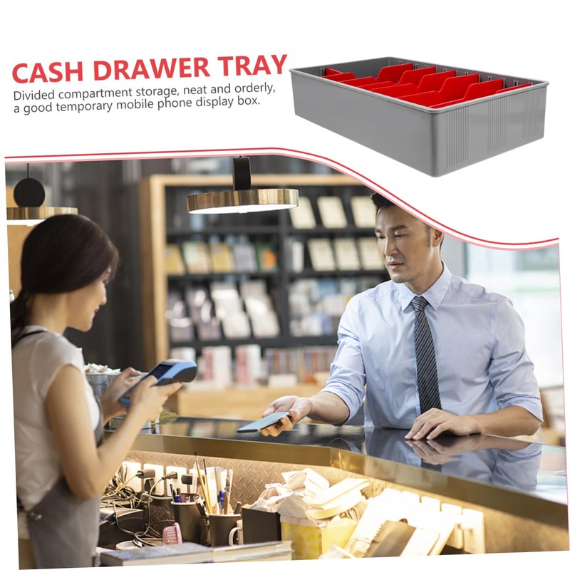Operitacx Kassenbox Mit 5 Fächern Für Bargeld ünzen Und Geldscheine