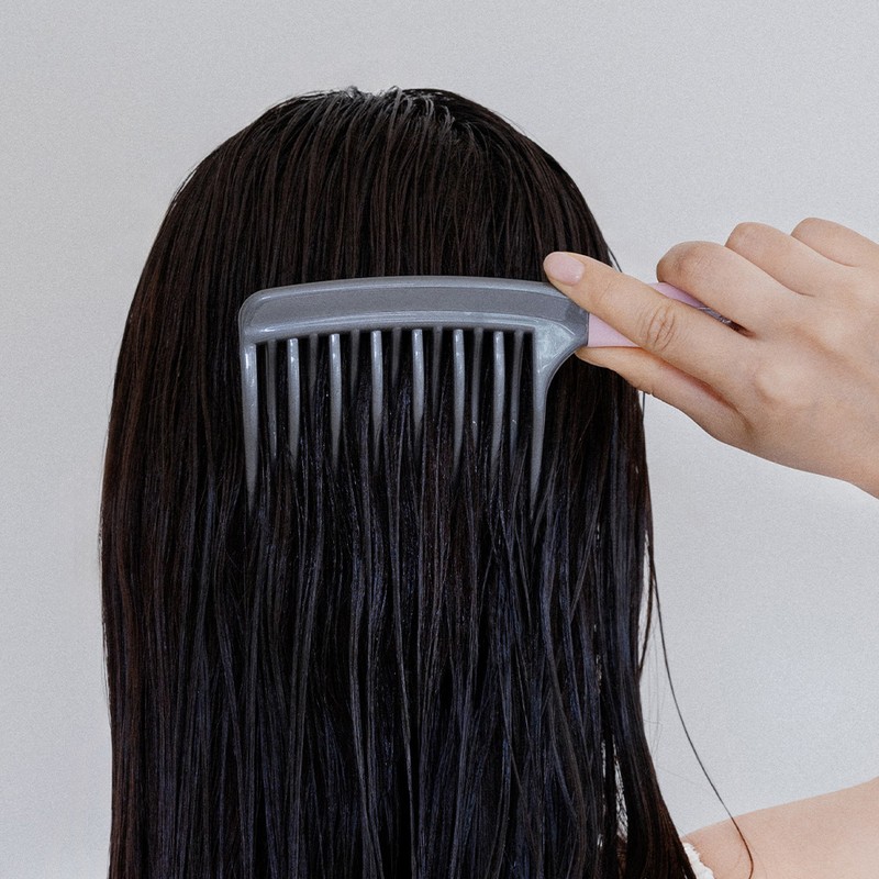 Weshin Rubber Grip Double Curve Brush for Wavy Hair, Pink,