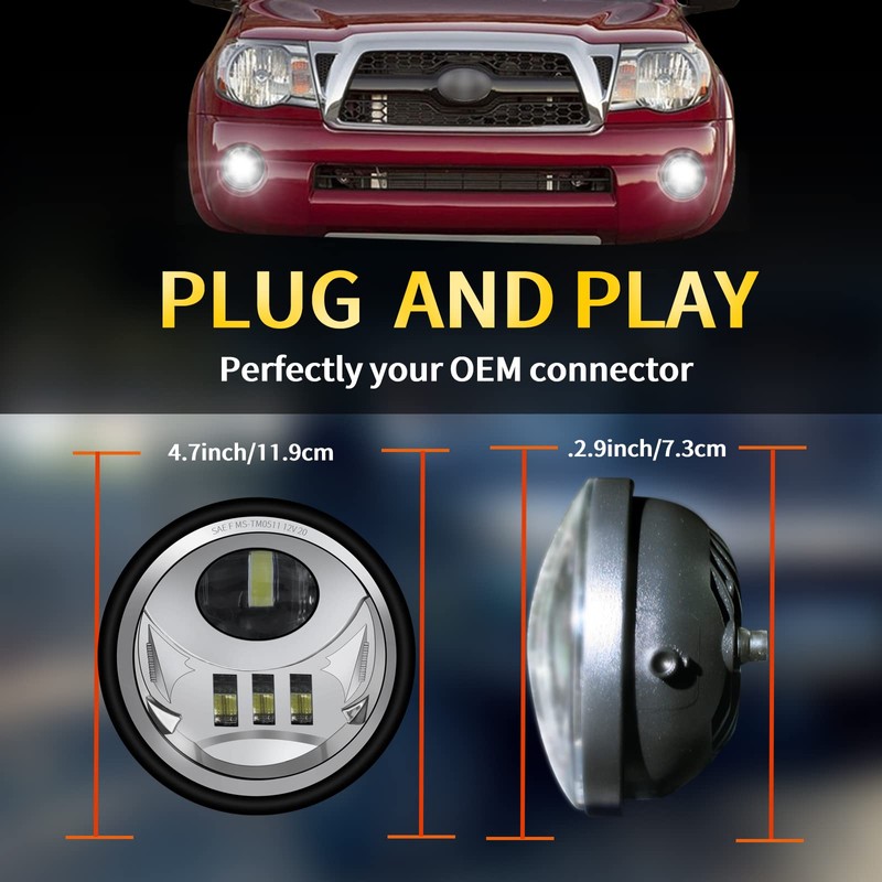 LED Fog Lights for Tacoma 2005-2011/ Tundra 2007-2013/ Solara 2004-2006/