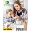 Pack of 4 Silicone Kitchen Utensils Set, Non Stick Solid
