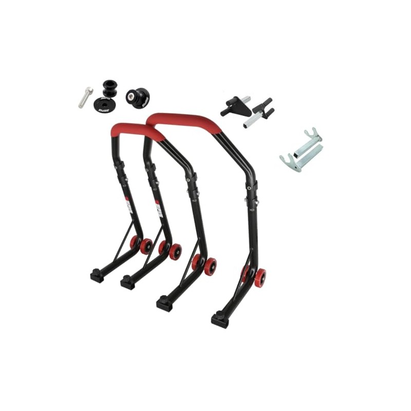 SEFIS D18 Motorcycle Stand Set M8 Prism Bushings Front and