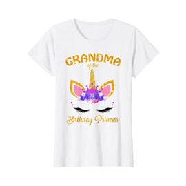 Unicorn Girl Grandma Of The Birthday Princess Grandmother T-Shirt