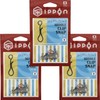 IPPON (1 Piece) Middle Clip Snaps, Small, 12 Pieces, Black,