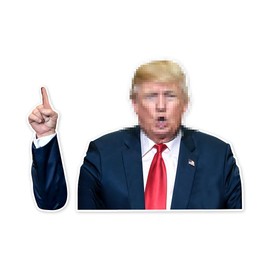 Trump Waving Arm Wiper Decal for Rear Window Windshield, Trump car Stickers, Trump Decal for car Truck SUV, Windshield Wiper Decal Vinyl, Waterproof Car Sticker Rear Vehicle Wiper Sticker Trump Fight